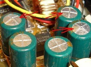 вздувшийся конденсатор вздувшийся конденсатор